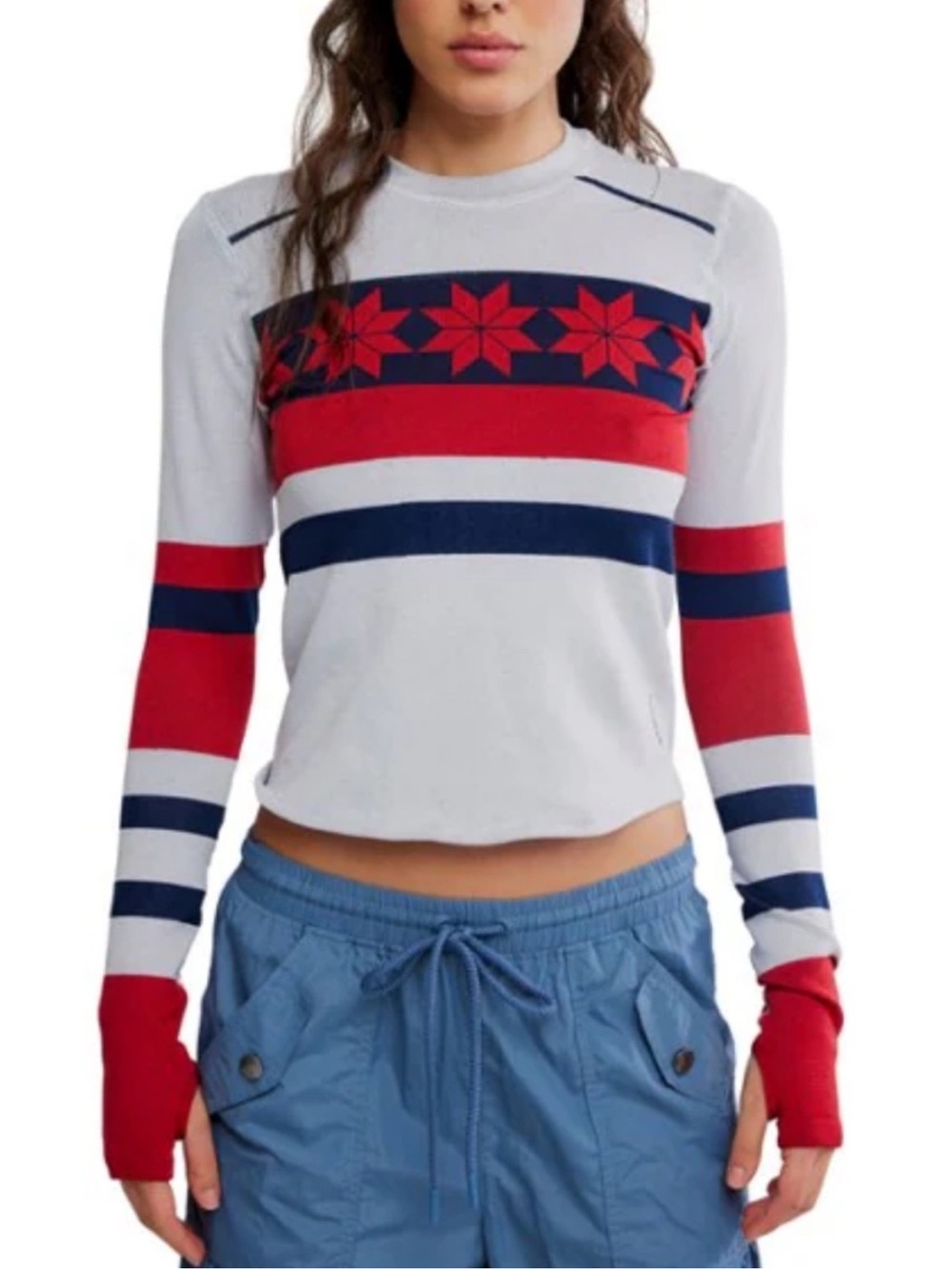 NWOT Free People Movement Myoko Jacquard Base Layer XS/S